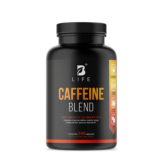 Caffeine Blend | Mezcla a base de Cafeína, Matcha, Hongo Melena de León, Taurina y Vitamina B1.  240 caps