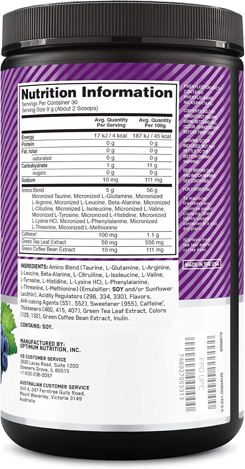 Optimun Nutrition Essential Amino Energy