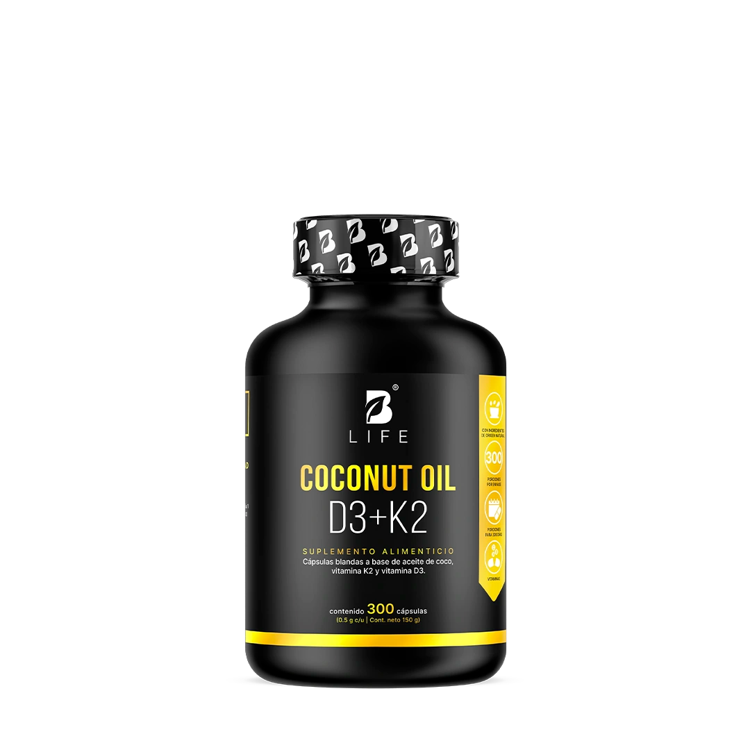Coconut Oil D3+K2 | Aceite de Coco, Vitamina D3 y K2
