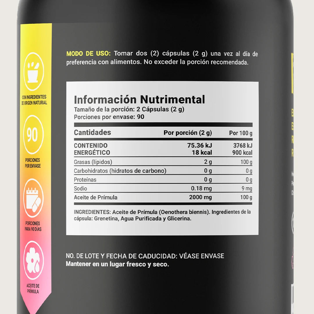 Evening Primrose | Aceite de Prímula (Onagra)
