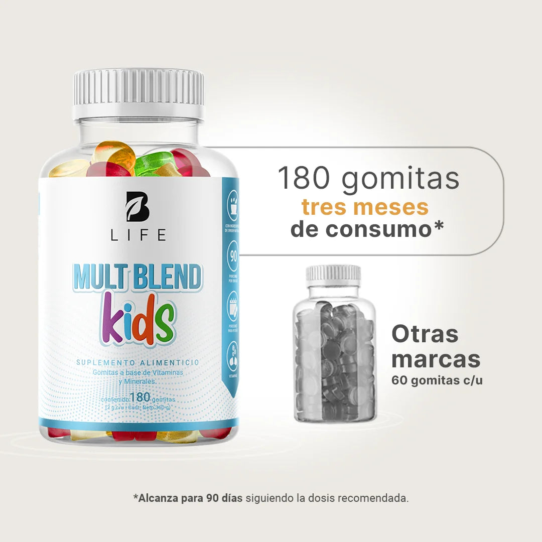 Gomitas Mult Blend Kids B Life. Multivitaminas en Gomitas