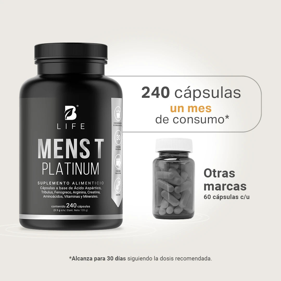 Mens T Platinum B Life. Fórmula para Hombre Platinum 240 Caps