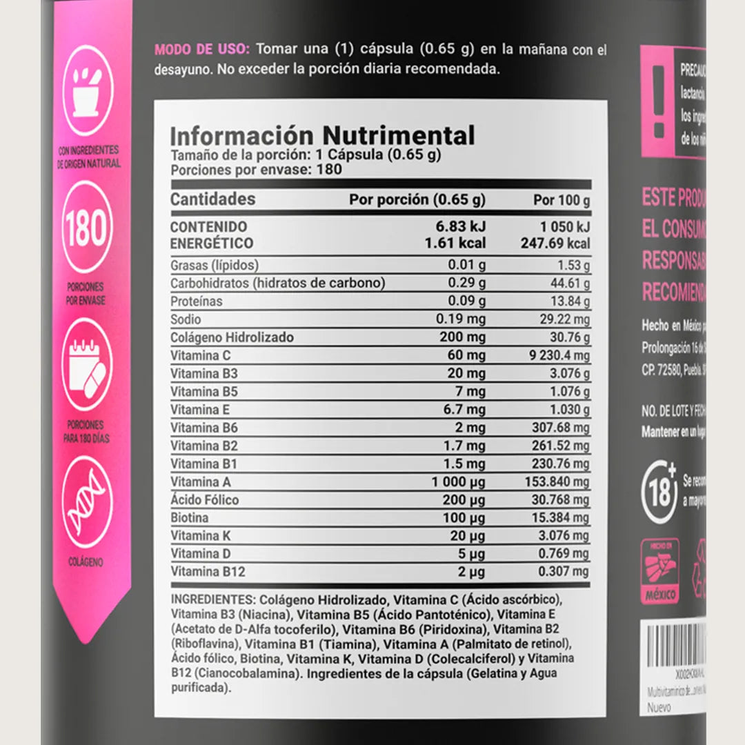 Womens Blend B Life. Multivitamínico para la Mujer
