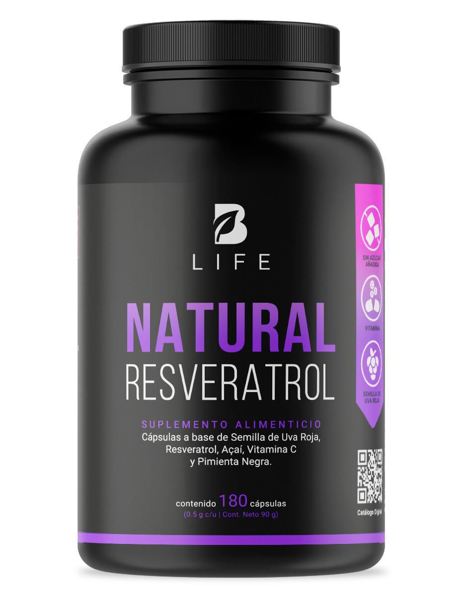 B Life Resveratrol con Semilla de Uva Roja Acai B