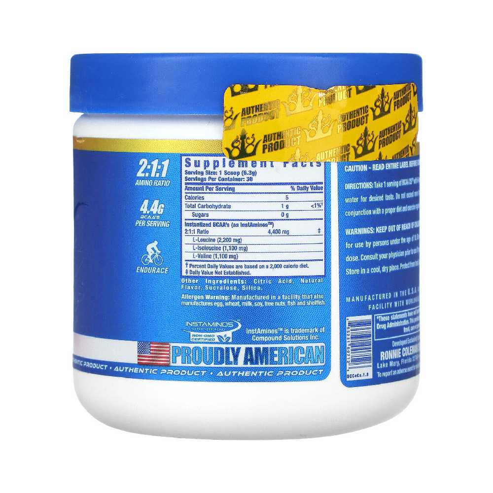 BCAA's xs Ronnie Coleman