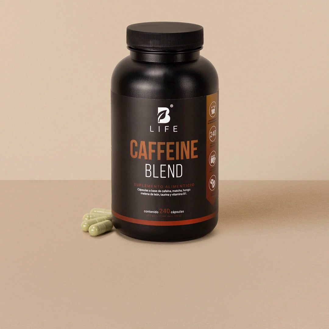 Caffeine Blend | Mezcla a base de Cafeína, Matcha, Hongo Melena de León, Taurina y Vitamina B1.  240 caps