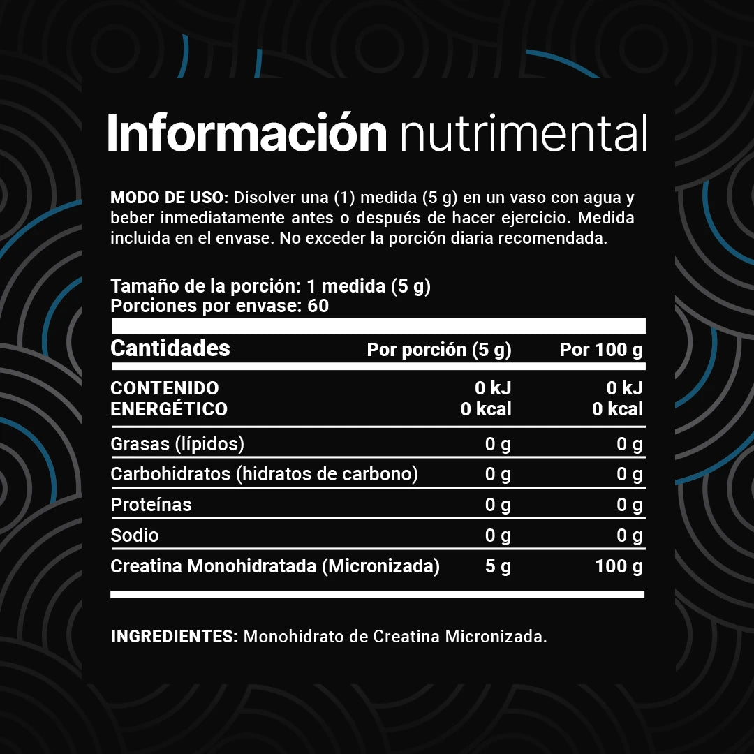 Creatine Monohydrate Powder | Creatina Monohidratada en Polvo