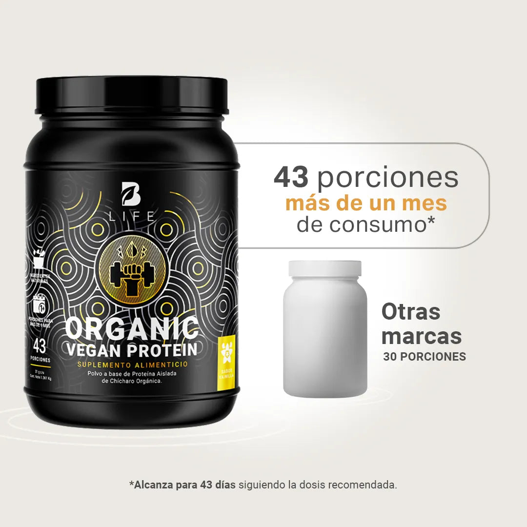 Organic Vegan Protein  B Life. Mezcla en Polvo con Proteína Vegetal