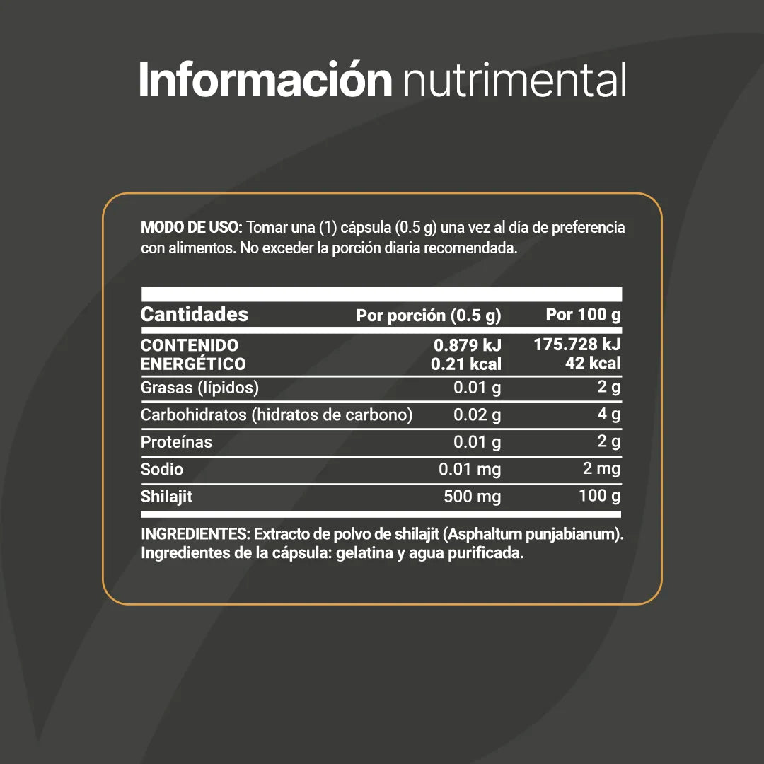 Pure Shilajit | Extracto de Shilajit en polvo
